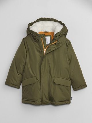 babyGap ColdControl Sherpa Puffer Jacket | Gap Factory