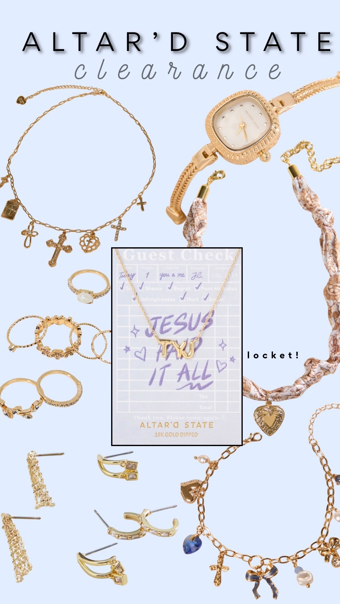 Linked directly via brand site 💕 Altar’d State’s clearance jewelry is unreal — most pieces are under $10 and selling fast ✨

Tagged a similar charm necklace for reference ✔️

Tagged similar charm necklace for reference ✅

Sale, clearance, jewelry, charm necklace, faith jewelryy

#LTKSaleAlert #LTKOver40 #LTKootd
