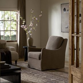 Delara Glider Swivel Chair | West Elm (US)