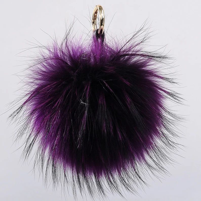 Fluffy Bag Accessories Purse Charm Plush Keychain Puffs Fox | Etsy | Etsy (US)