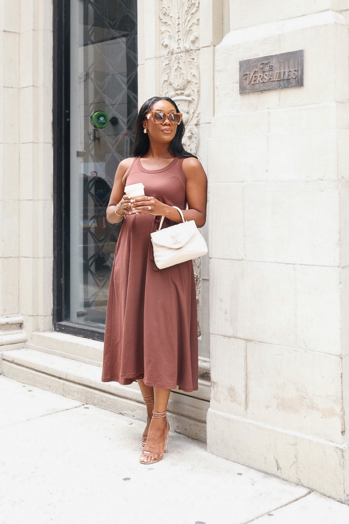 Love how comfy this Ann Taylor dress is. 