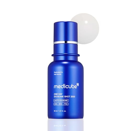 Medicube Zero Exosome Shot 2,000 PPM Spicule Facial Serum | Liquid Skin Booster Serum | Exosome, AHA+BHA+PHA | Pore Minimizer, Dead Skin Cells Improvement | Korean Skin Care 1.01 fl.oz | Amazon (US)