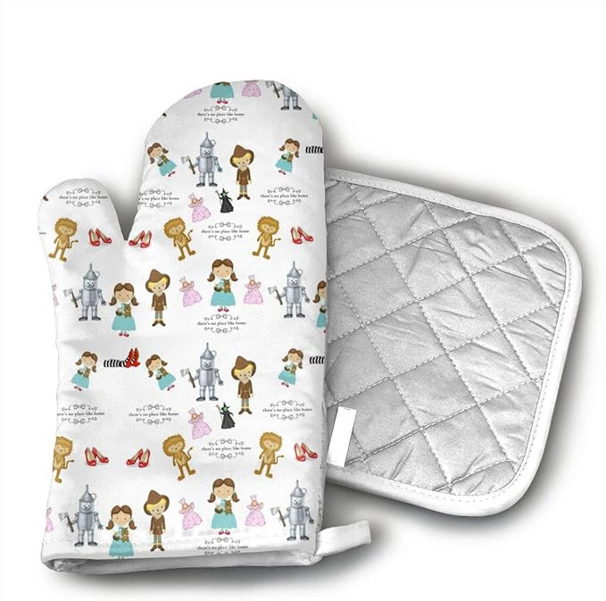 Wonderful Oz Oven Mitts, Non-Slip Silicone Oven Mitts, Extra Long Kitchen Mitts, Heat Resistant t... | Amazon (US)