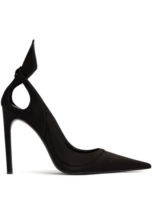 Nina Ricci Satin Pumps | Black | FARFETCH | Farfetch Global
