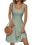 FENSACE Women's Sleeveless Floral Midi Dress Casual Tank Dress | Amazon (US)