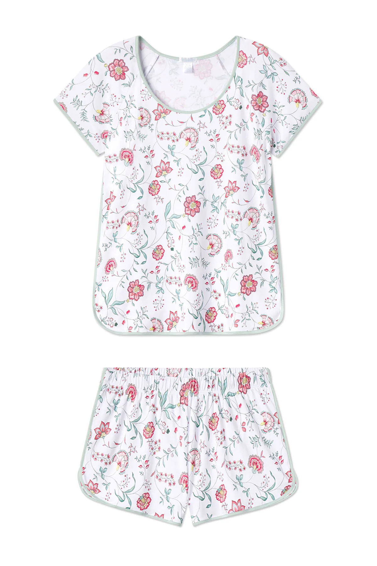 Pima Shorts Set in Garden Vines | Lake Pajamas