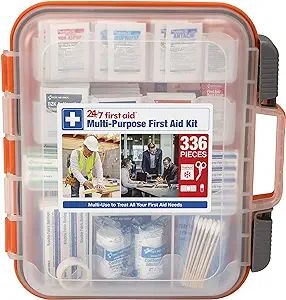336 Piece First Aid Kit, Plastic Case | Amazon (US)