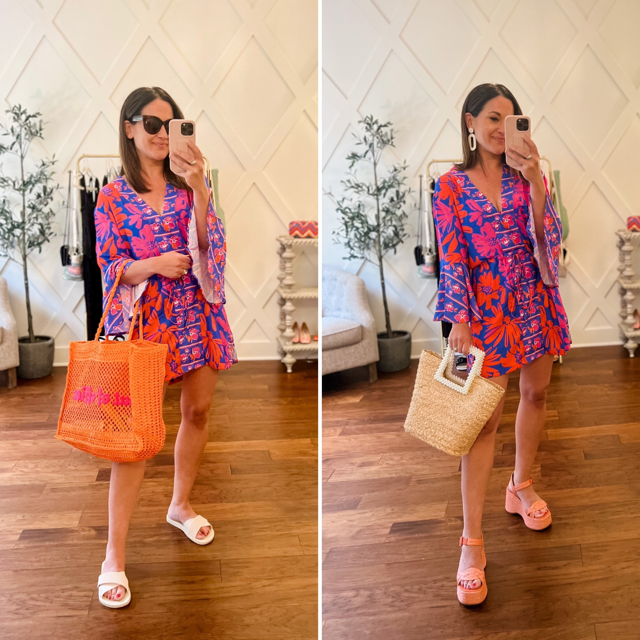 One dress 2 ways - coverup for day/ dress for evening 