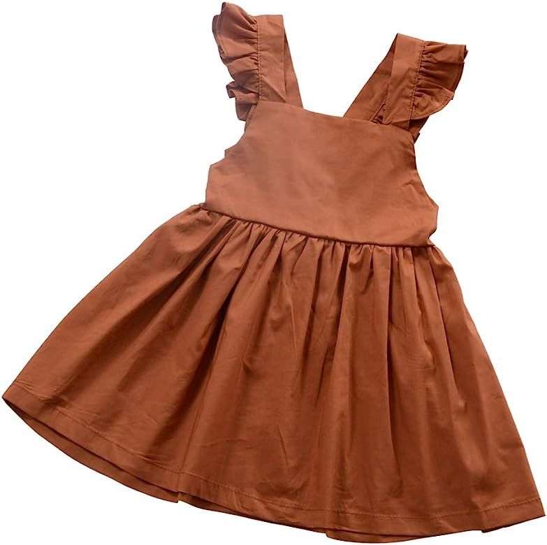 Kid Baby Girls Summer Bowknot Wedding Party Sleeveless Dresses | Amazon (US)