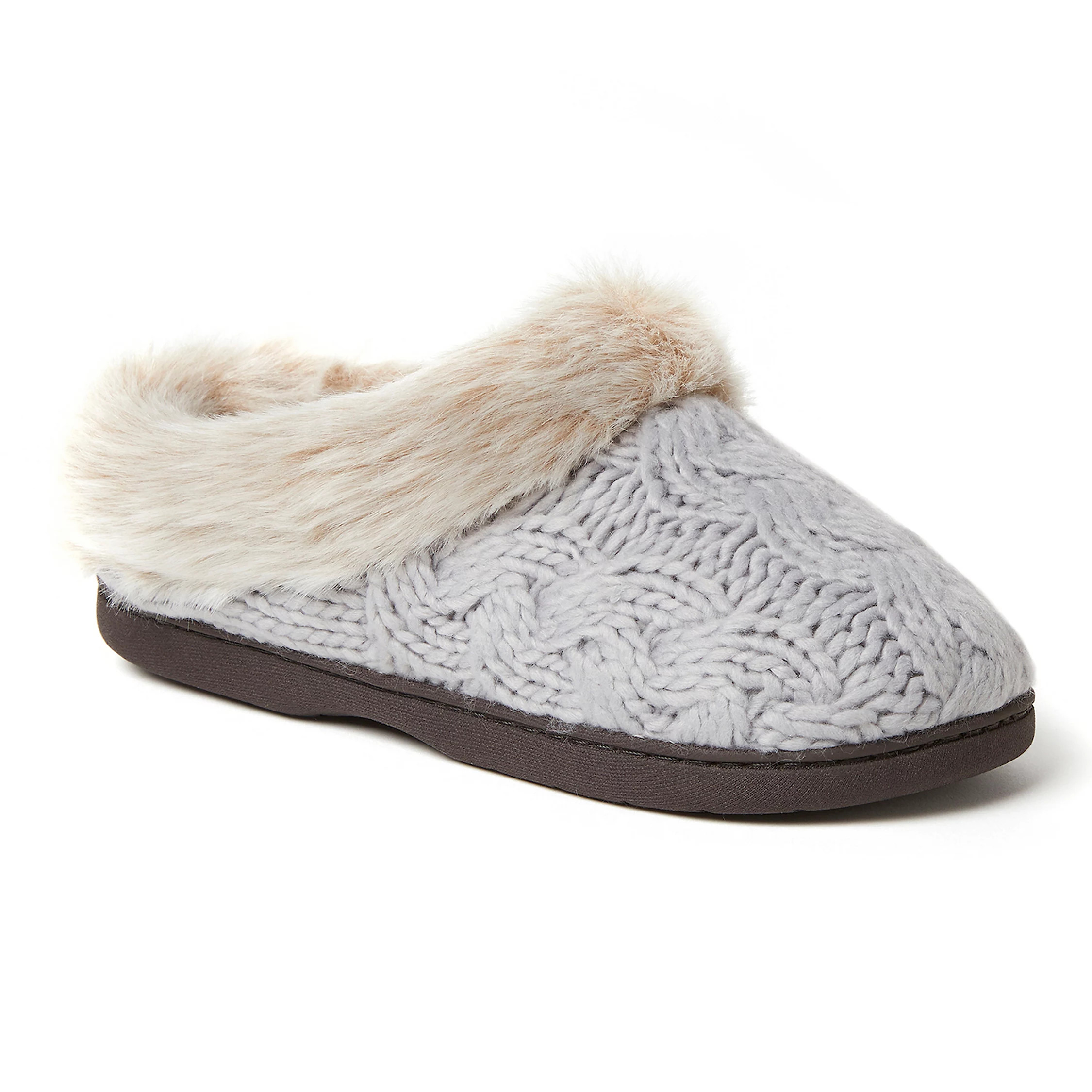 Women's Dearfoams Claire Chunky Knit Quilted Clog Slippers | Kohl's