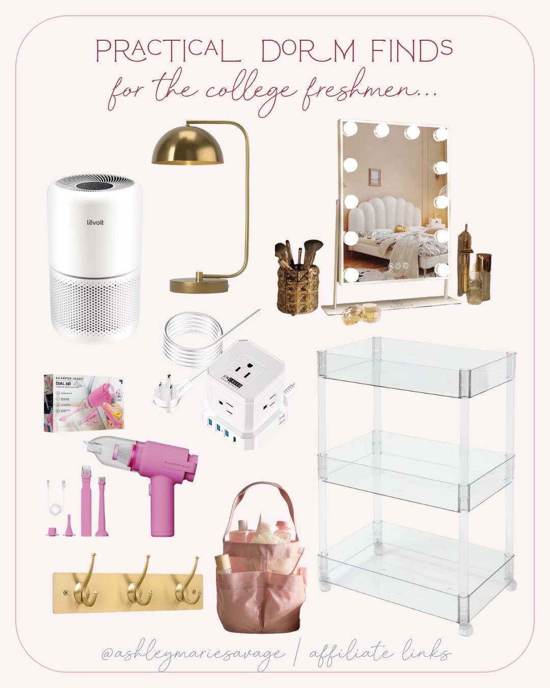 The ultimate college freshman dorm checklist! 📚 These dorm room essentials will make the college transition that much easier!!! 🤍

#LTKSeasonal #LTKHome #LTKSaleAlert
