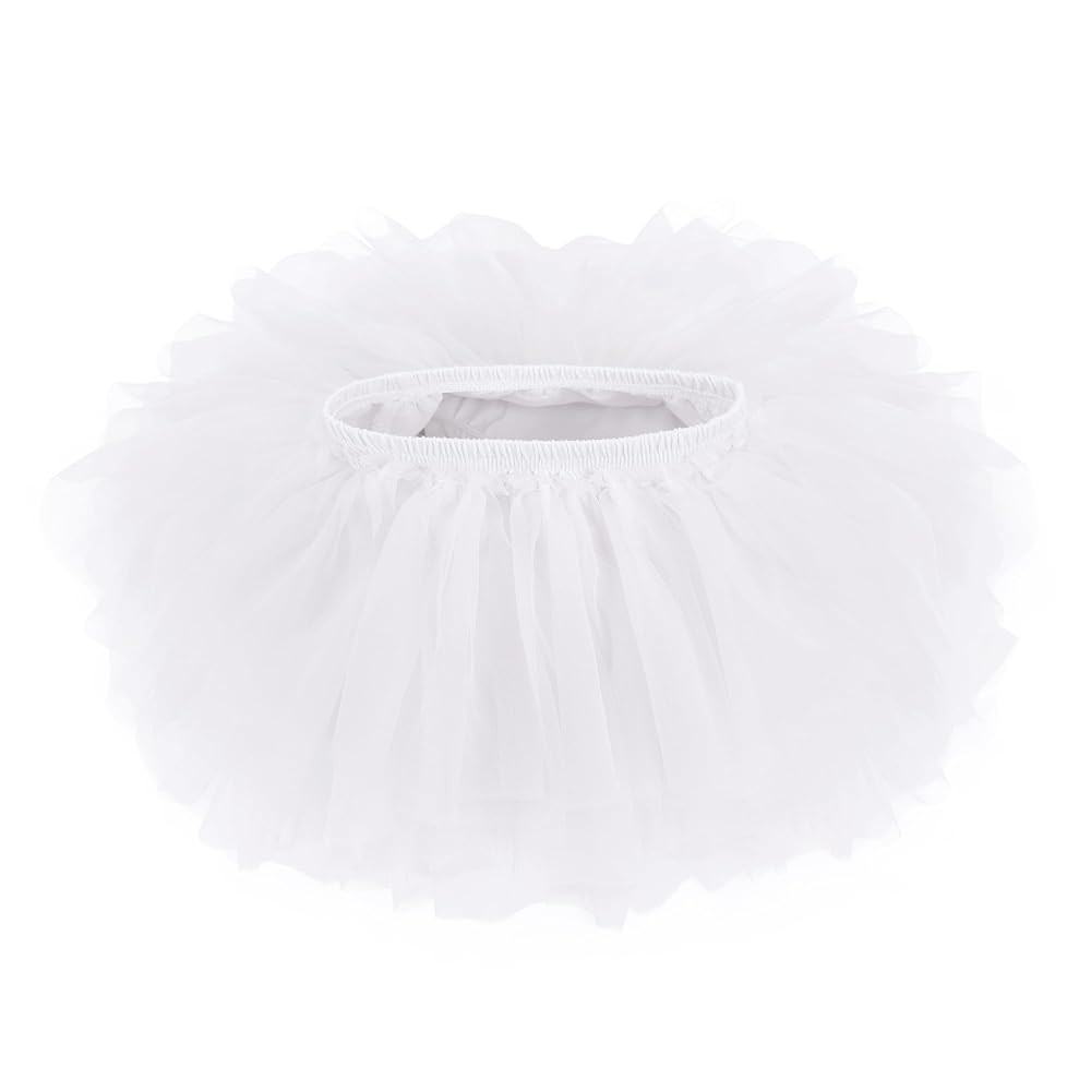 Toddler Baby Girls Soft Tutu Skirt Skort with Diaper Cover for Baby Infant Kids Princess Tutu Ski... | Amazon (US)