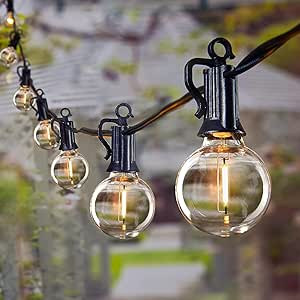 Brightown LED Outdoor String Light, 100 Feet Patio Lights with 52 Edison Shatterproof Bulbs(2 Spa... | Amazon (US)