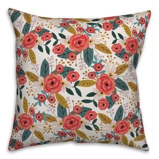 Blush Floral Pattern Throw Pillow | Michaels Stores