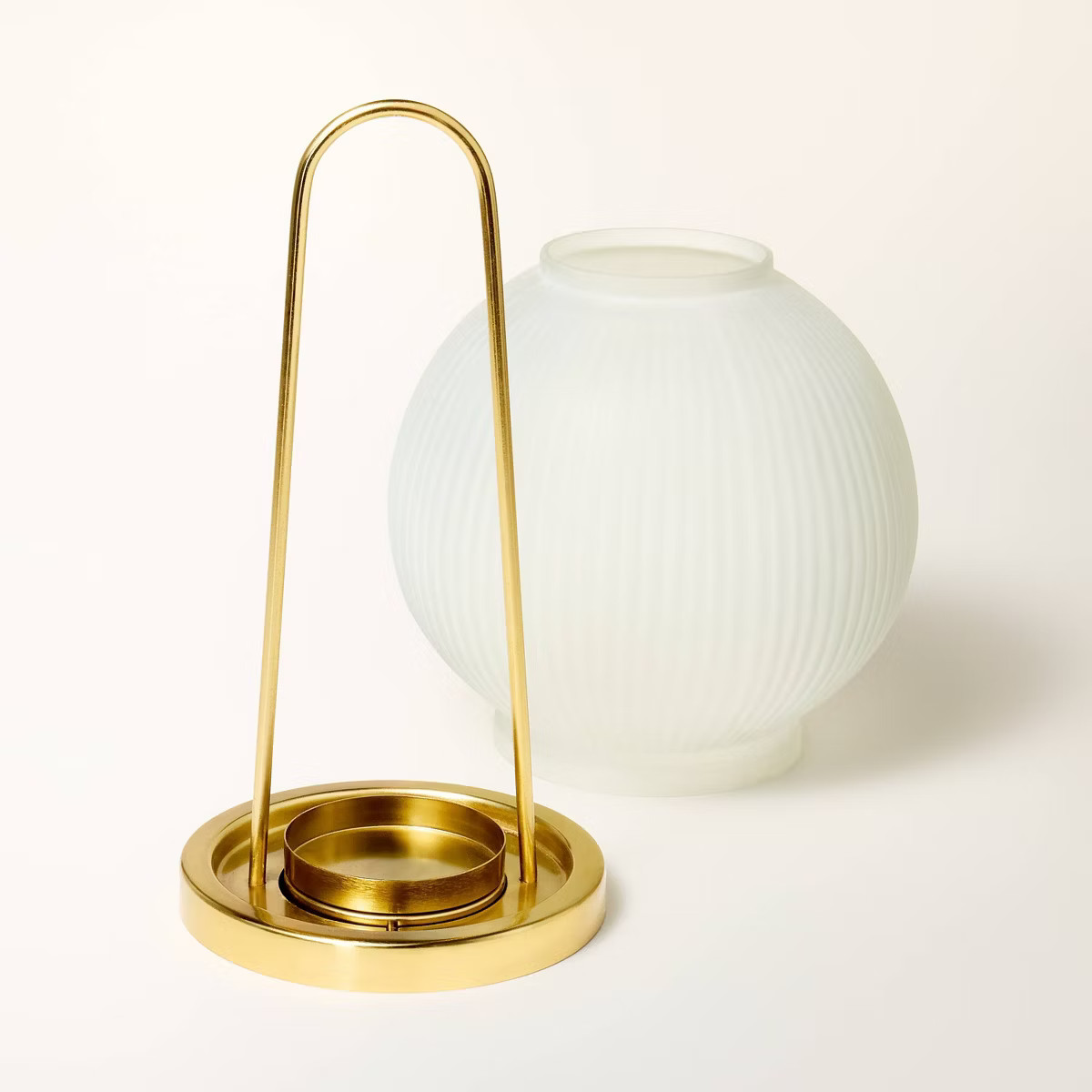 Round Ribbed Glass Table Lantern Clear - kate spade new york x Target | Target