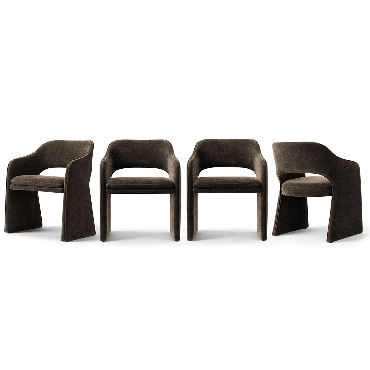 Wrought Studio™ 19" Seat Height Upholstered Chenille Dining Armchair & Reviews | Wayfair | Wayfair North America