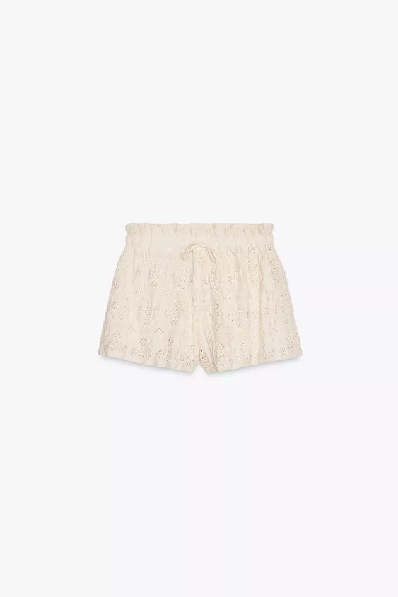 EMBROIDERED SHORTS | Zara Canada