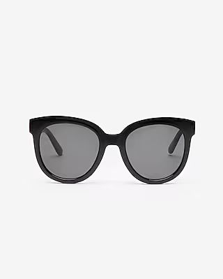 Black Round Tinted Sunglasses | Express