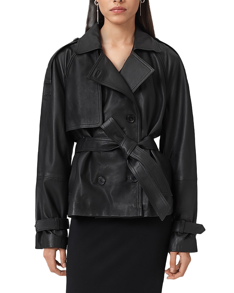 Allsaints Reed Leather Trench Jacket | Bloomingdale's (US)