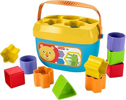 Fisher-Price Stacking Toy Baby's First Blocks Set of 10 Shapes for Sorting Play for Infants Ages ... | Amazon (US)