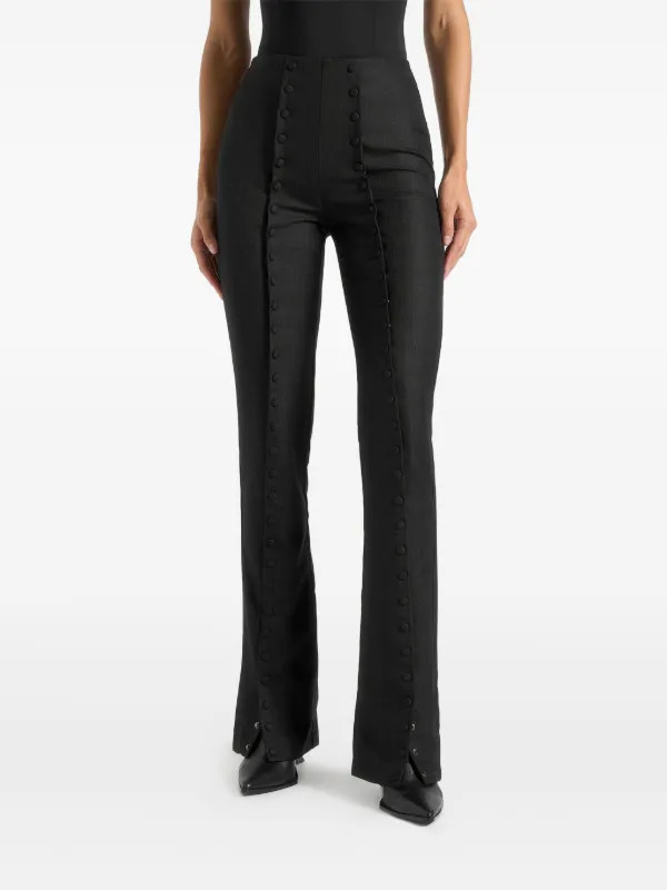 Therese tailored button detail trousers | Farfetch Global