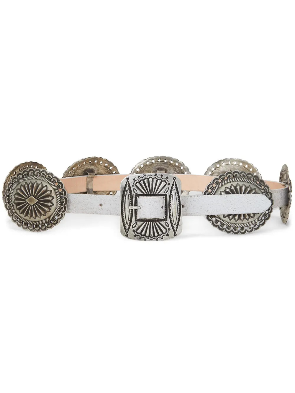 Polo Ralph Lauren buckle-embellished Leather Belt | White | FARFETCH | Farfetch Global