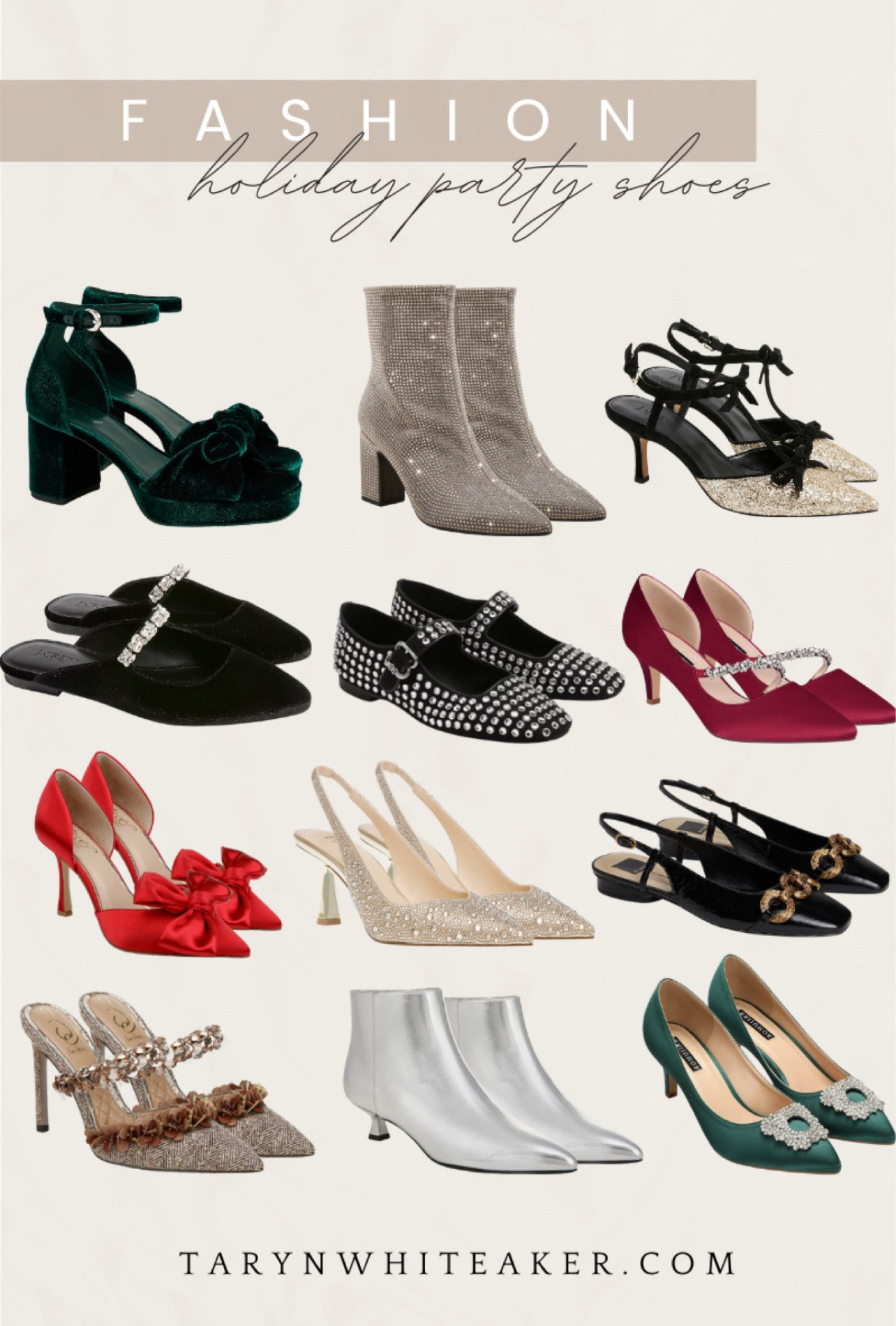 Holiday parties call for a standout shoe moment. From velvet and sparkle to metallics and classic black, these styles elevate any outfit and work for every dress code. Perfect for Christmas parties, New Year’s, winter weddings, and festive nights out. All links are below for easy shopping.

holiday shoes, party heels, holiday outfit ideas, dressy shoes, holiday fashion, winter wedding shoes, sparkly heels, velvet heels, metallic boots, holiday style

#LTKHoliday #LTKGiftGuide #LTKSeasonal