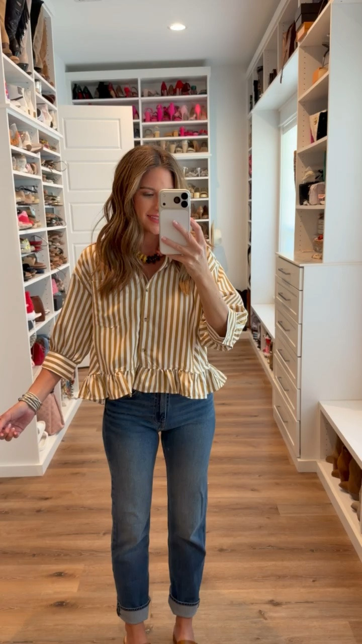 In a small top, size 27 pants, necklace, sneakers and accessories - fits tts.

#LTKootd #LTKgrwm #LTKSeasonal