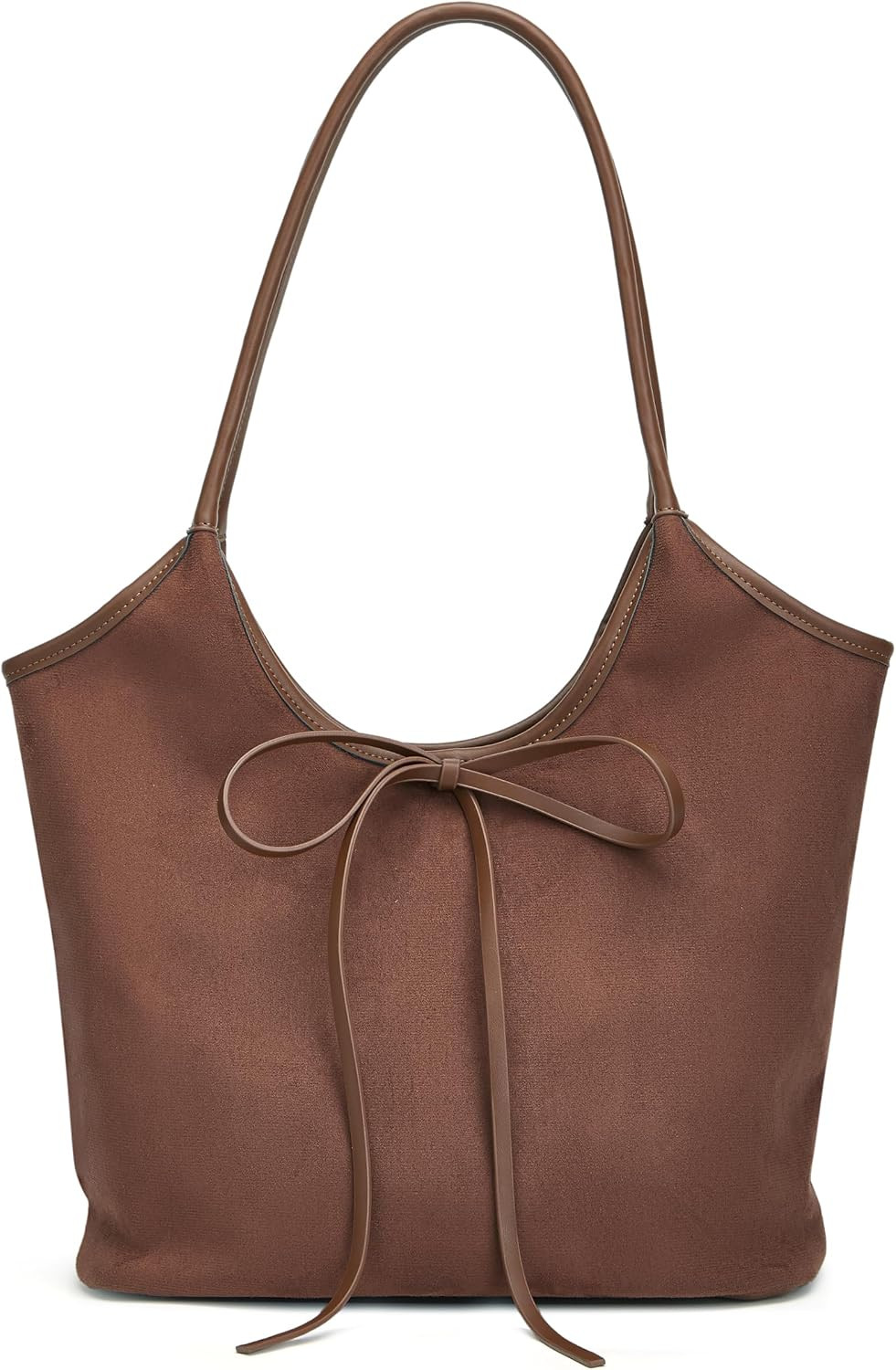 Vintage French Bow Tote Bag Large Capacity Hobo Bag Shoulder Bag Satchel Purse Chic Underarm Bag for Women Girls | Amazon (US)