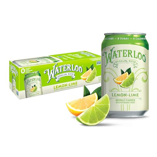 Waterloo Sparkling Water, Lemon-Lime Naturally Flavored, 12 Fl Oz Cans (Pack of 12) – Zero Calories and Zero Sugar or Sweeteners | Amazon (US)