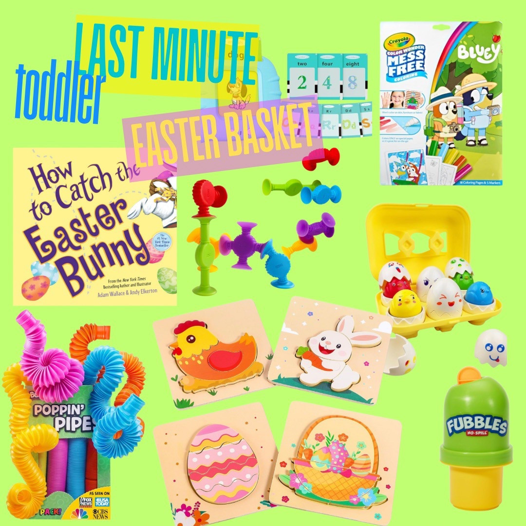 Last-Minute Easter Basket for Toddlers – Fun, Educational & Totally Mess-Free!

Surprise your little one with an Easter basket full of color, learning, and giggles! This delightful collection is packed with toddler-safe, parent-approved gifts that spark creativity, sensory play, and early development—perfect for Easter morning excitement!

#LTKBaby #LTKKids #LTKSeasonal