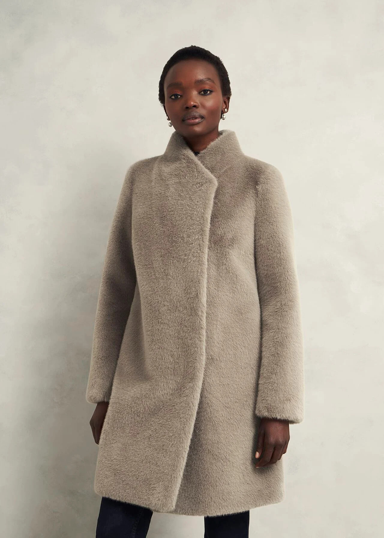 Tarini Faux Fur Coat | Hobbs US | | Hobbs