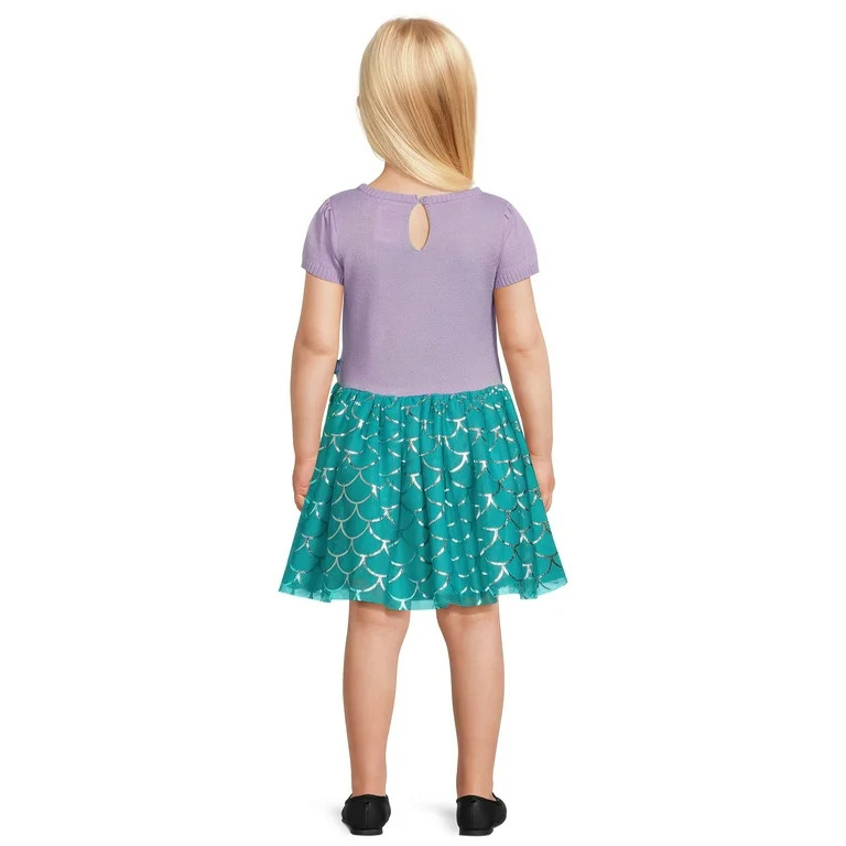 Disney Toddler Girls Little Mermaid Cosplay Dress, Sizes 12M-5T | Walmart (US)