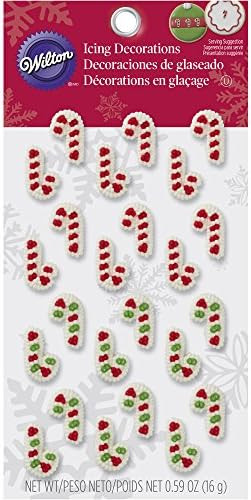 Wilton Mini Candy Cane Edible Cupcake Toppers | Amazon (US)