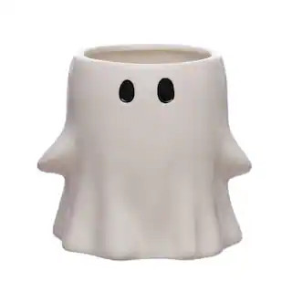 5.25" White Ghost Ceramic Decorative Container by Ashland® | Michaels Stores