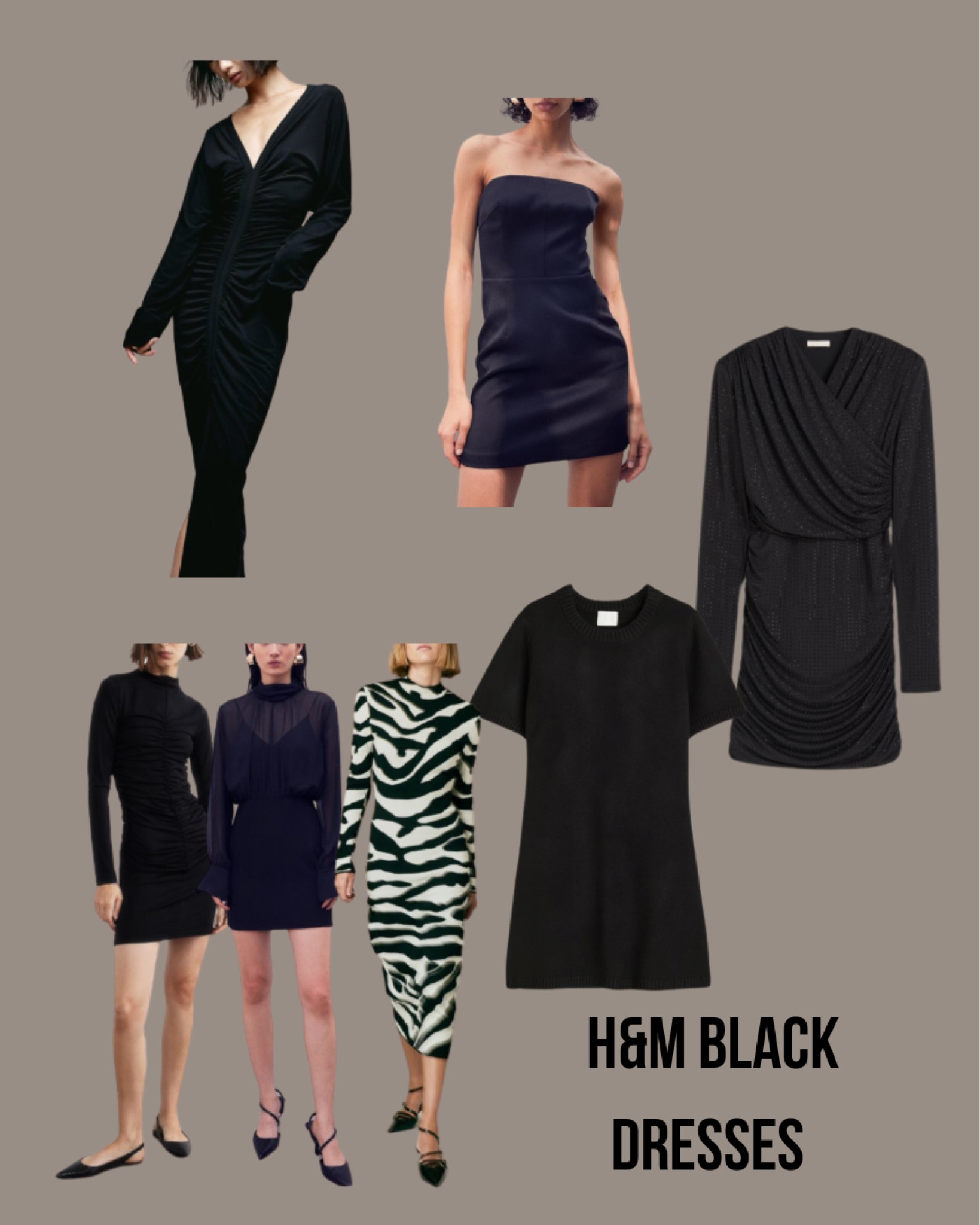 star black dress Coco Fennell Embroidery Star & Moon Viscose Crepe Wrap Dress, Black & main image 1