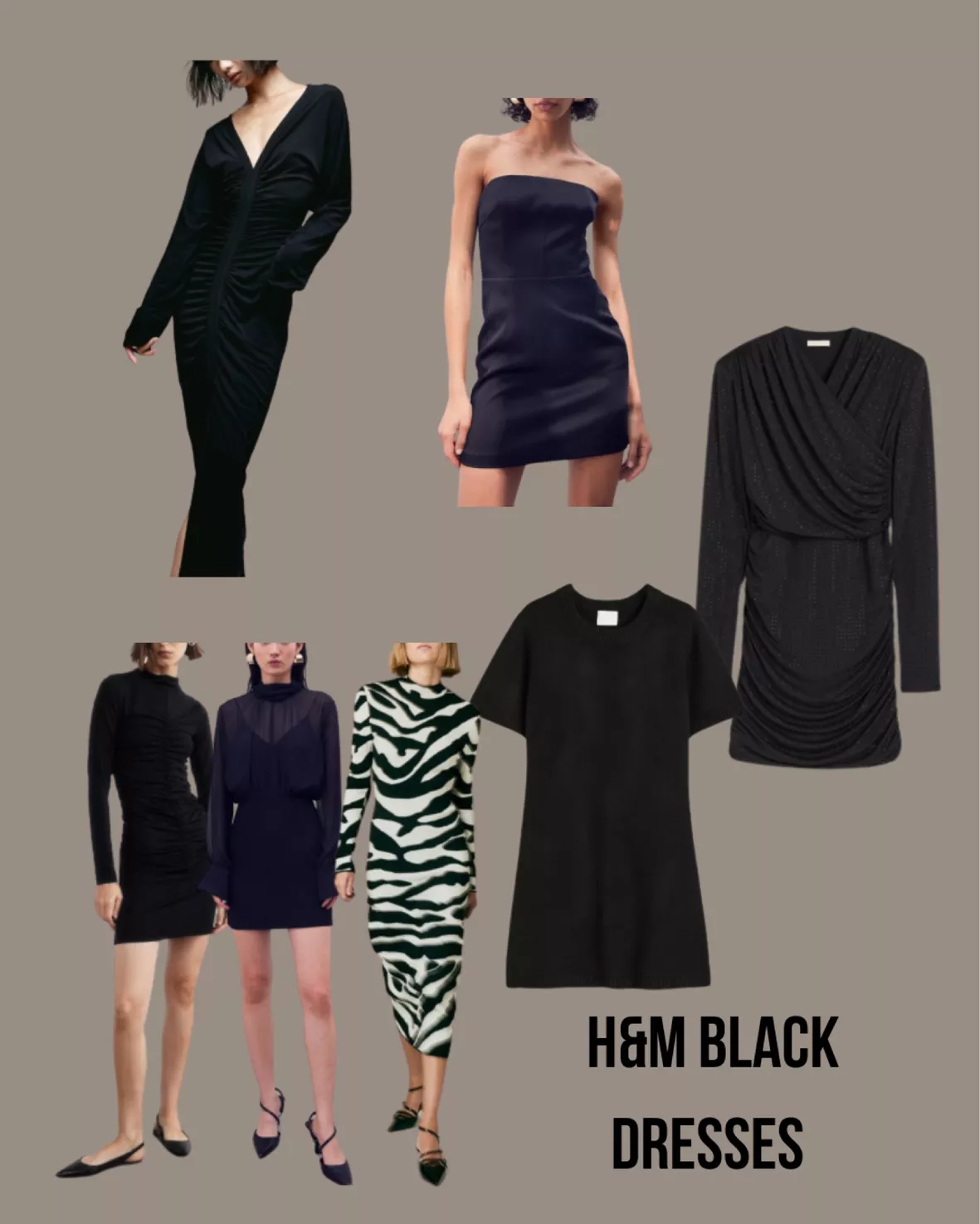 Knit Mini Dress - Black - Ladies curated on LTK