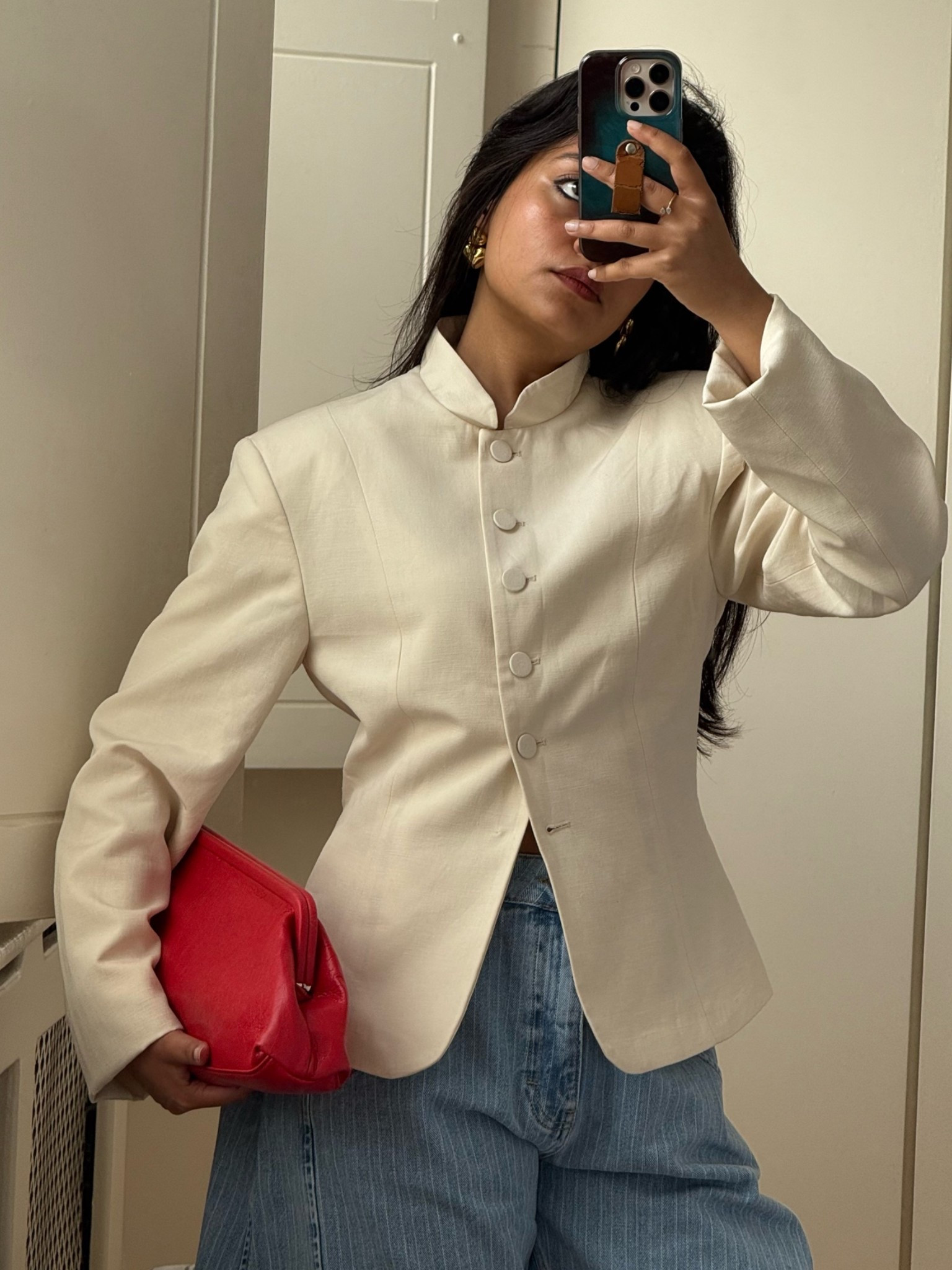White blazer from Topshop