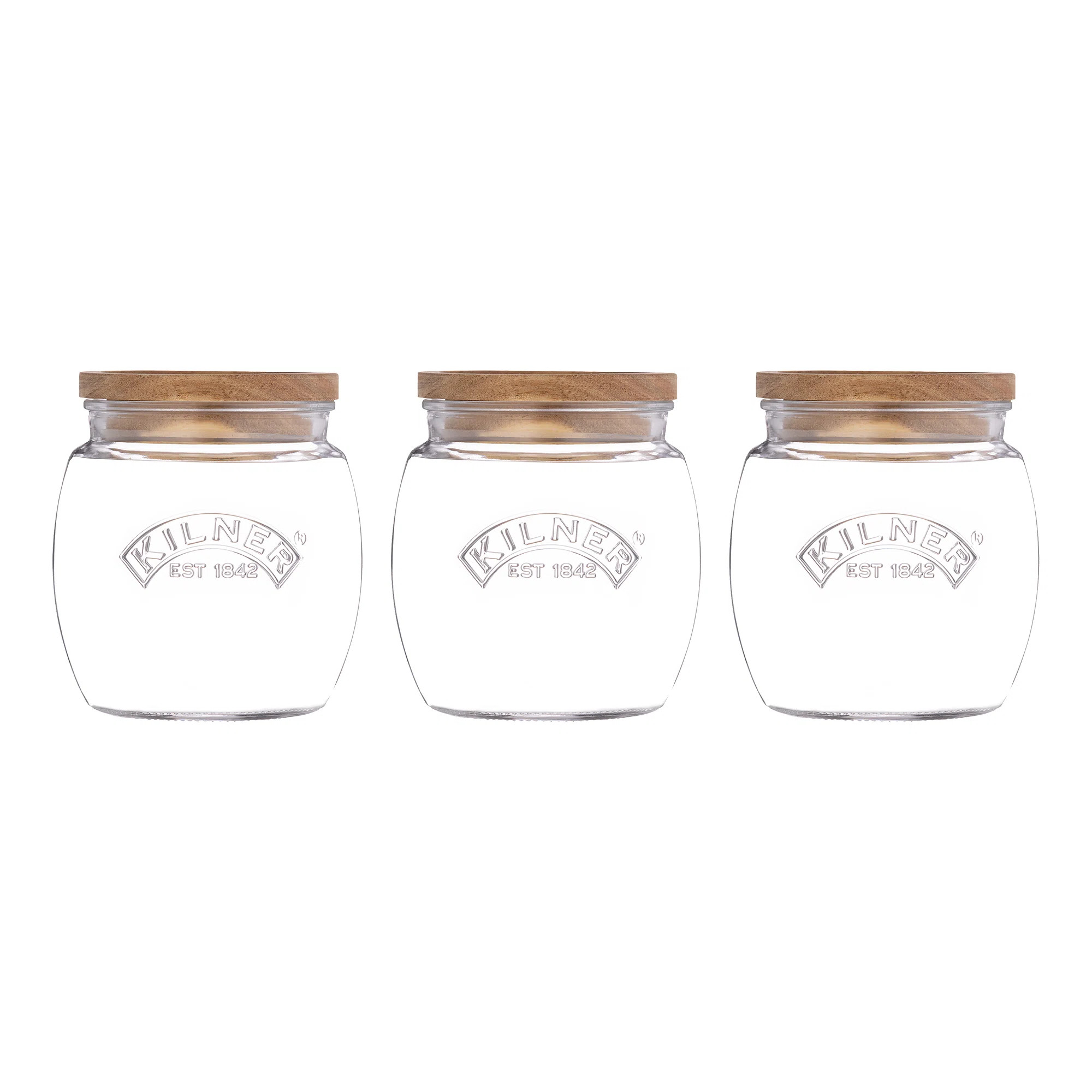 Kilner Universal 3 Piece Storage Jar Set 0.85L (Set of 3) | Wayfair UK