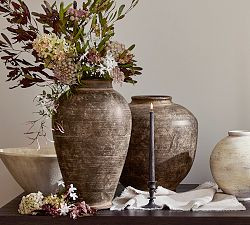 Rustic Brown Vase Collection | Pottery Barn (US)