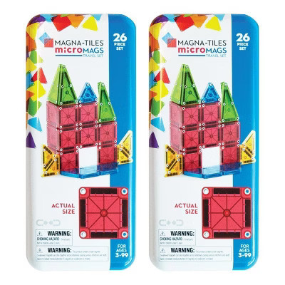 Magna-Tiles® microMAGS™ Twin Pack - 52 Pieces | Target