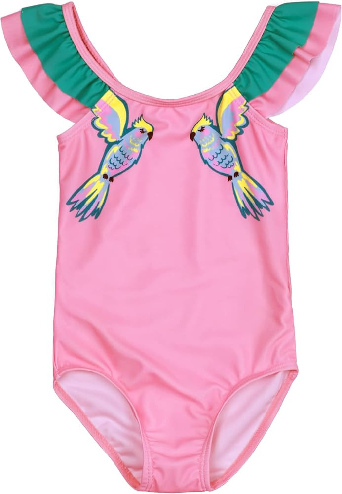 MARZXIN Baby Girls One Piece Swimsuit Toddler Ruffle Bathing Suit Swimwear Beachwear | Amazon (US)