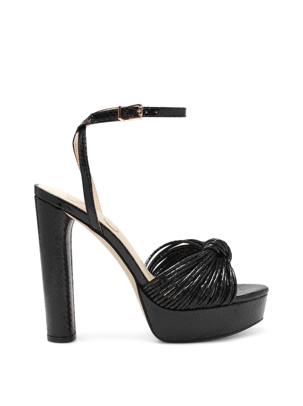 Immie Platform Sandal in Black Snake | Jessica Simpson