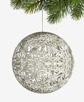 Gilded Glamour Glitter Ball Ornament, Macy's Exclusive | Macy's