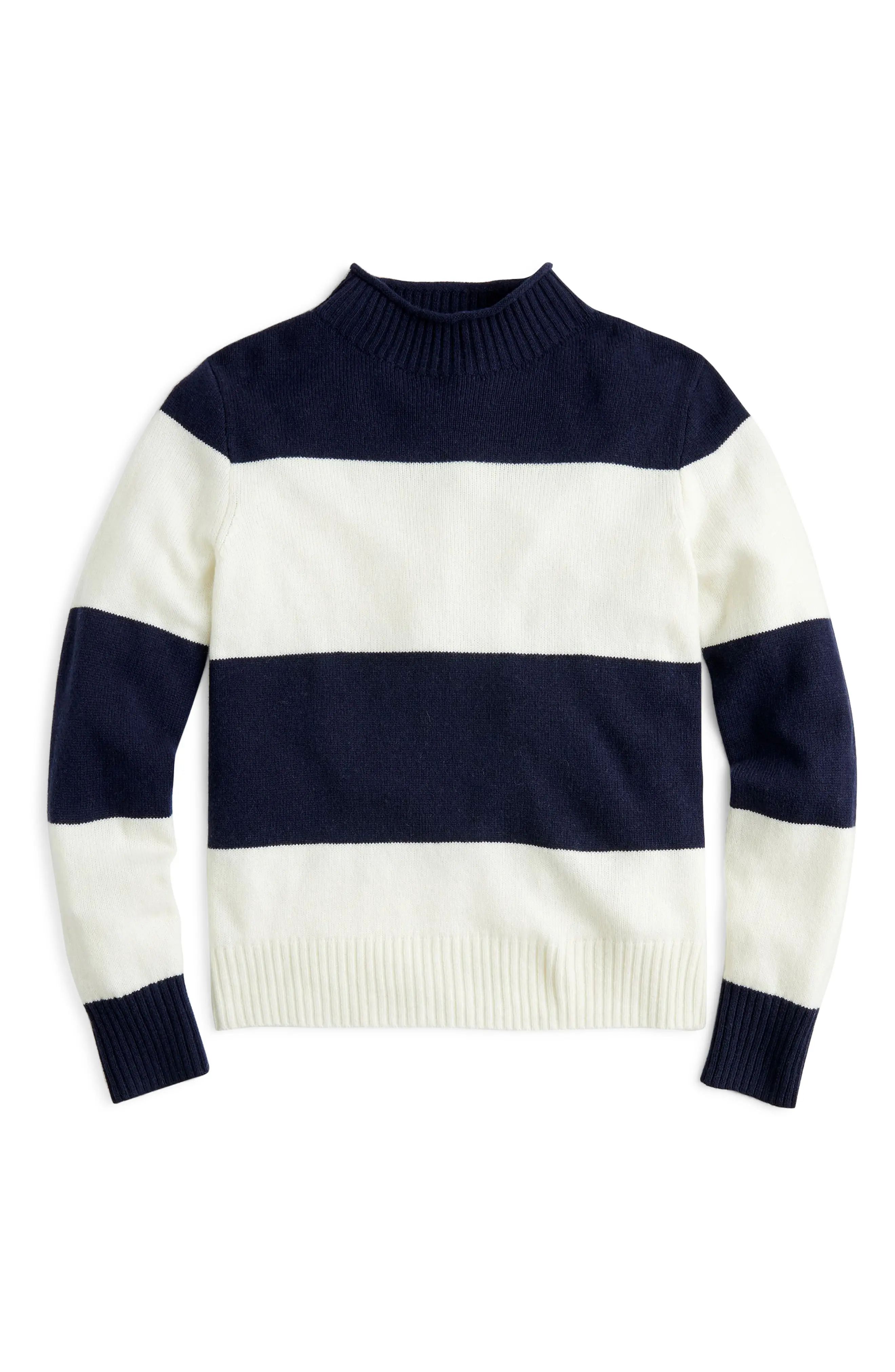 J.Crew 1988 Stripe Roll Neck Sweater (Regular & Plus Size) | Nordstrom