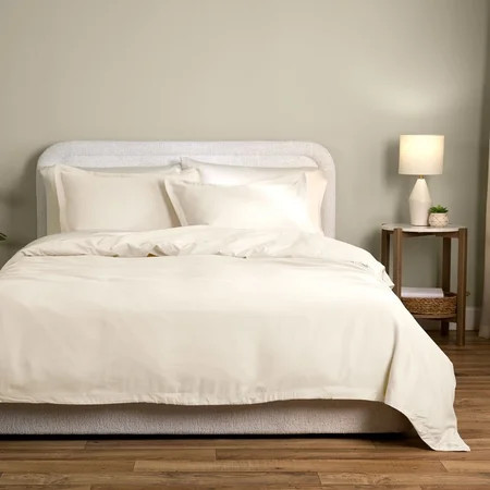 Allswell Tencel Lyocell 3-Piece Duvet Cover Set, King/California King, Vanilla Dream | Walmart (US)