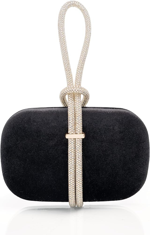 CARIEDO Women's Rhinestones Evening Handbag Crystal Clutch Bridal Purse for Wedding Prom Night Ou... | Amazon (US)