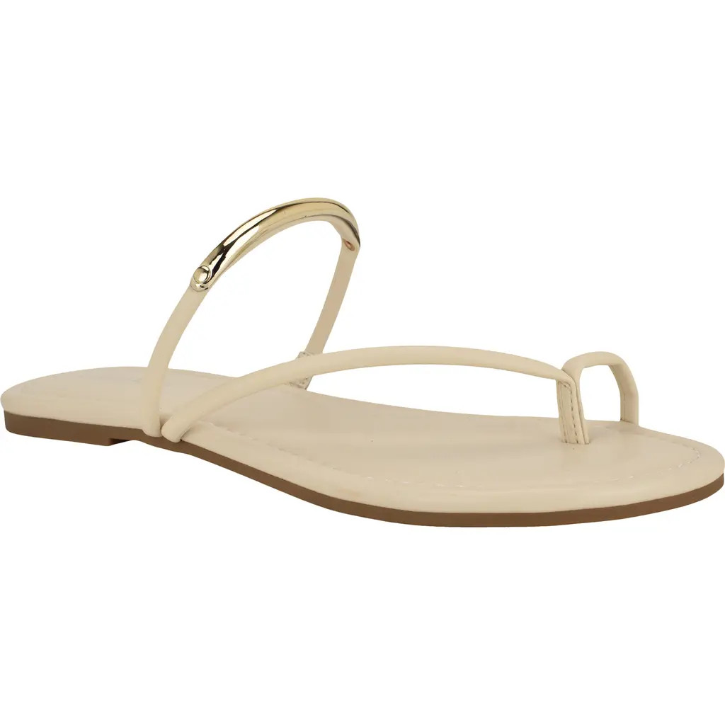 Calvin Klein Bienna Toe Loop Sandal in Ivory at Nordstrom, Size 9.5 | Nordstrom
