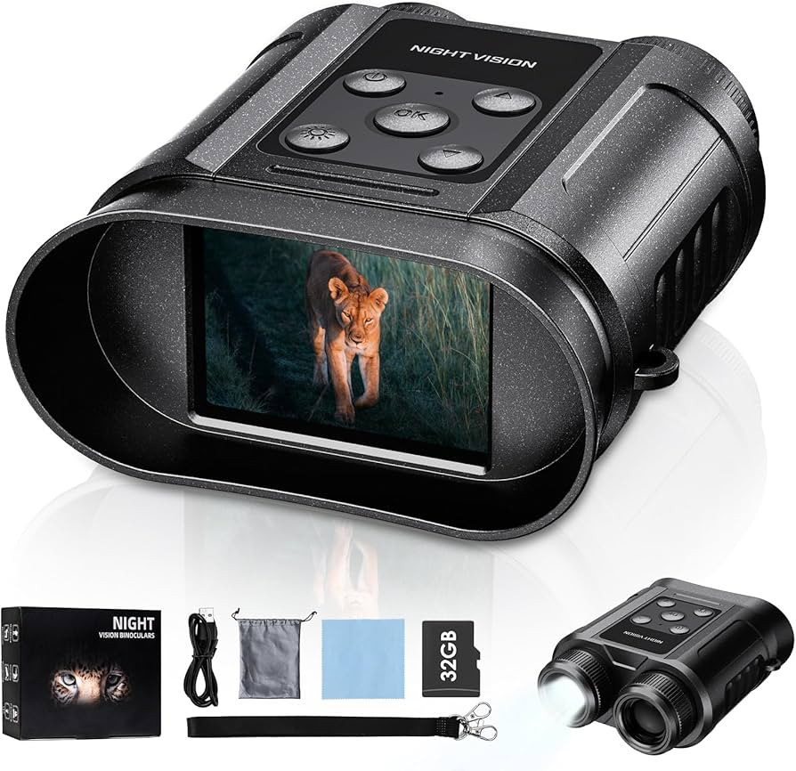 Night Vision Goggles,Compact Night Vision Binoculars,32GB Card Included, Photo/Video Capture,Outd... | Amazon (US)