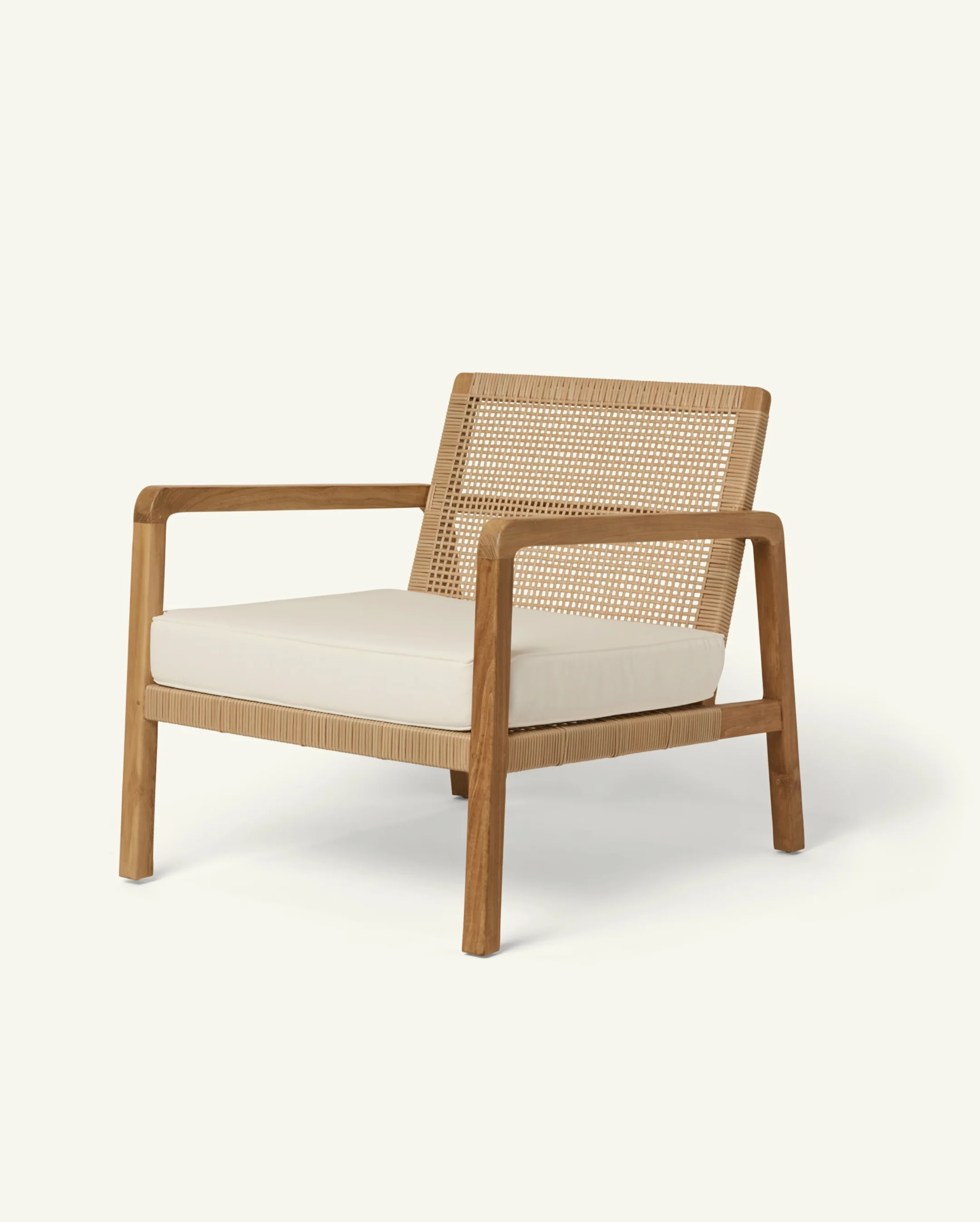 Lounge x Pure Salt - Lounge in Teak with Woven Rattan | Hati Home